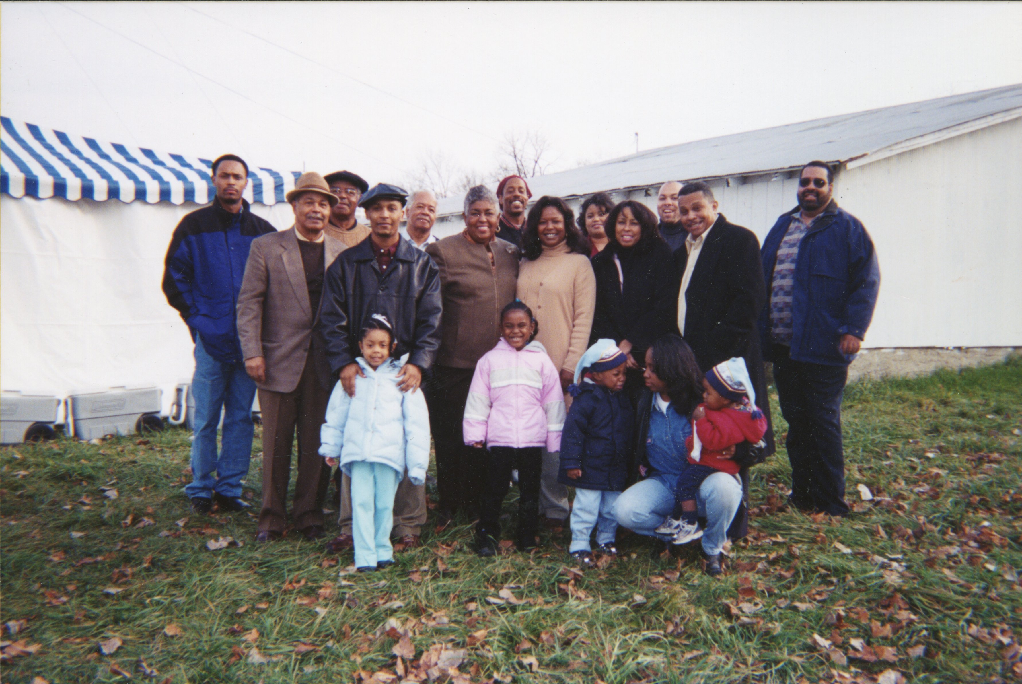 All pictured are either current, former, or retired Ford employees. Photo from 2001. Photo courtesy of Felicia Ford.